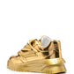 Versace Odissea metallic-effect sneakers