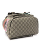 Gucci  Soft GG Supreme Monogram Courrier Web Double Buckle Backpack Beige New Acero