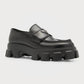 Prada Men's Monolith Lug-Sole Brushed Leather Loafers